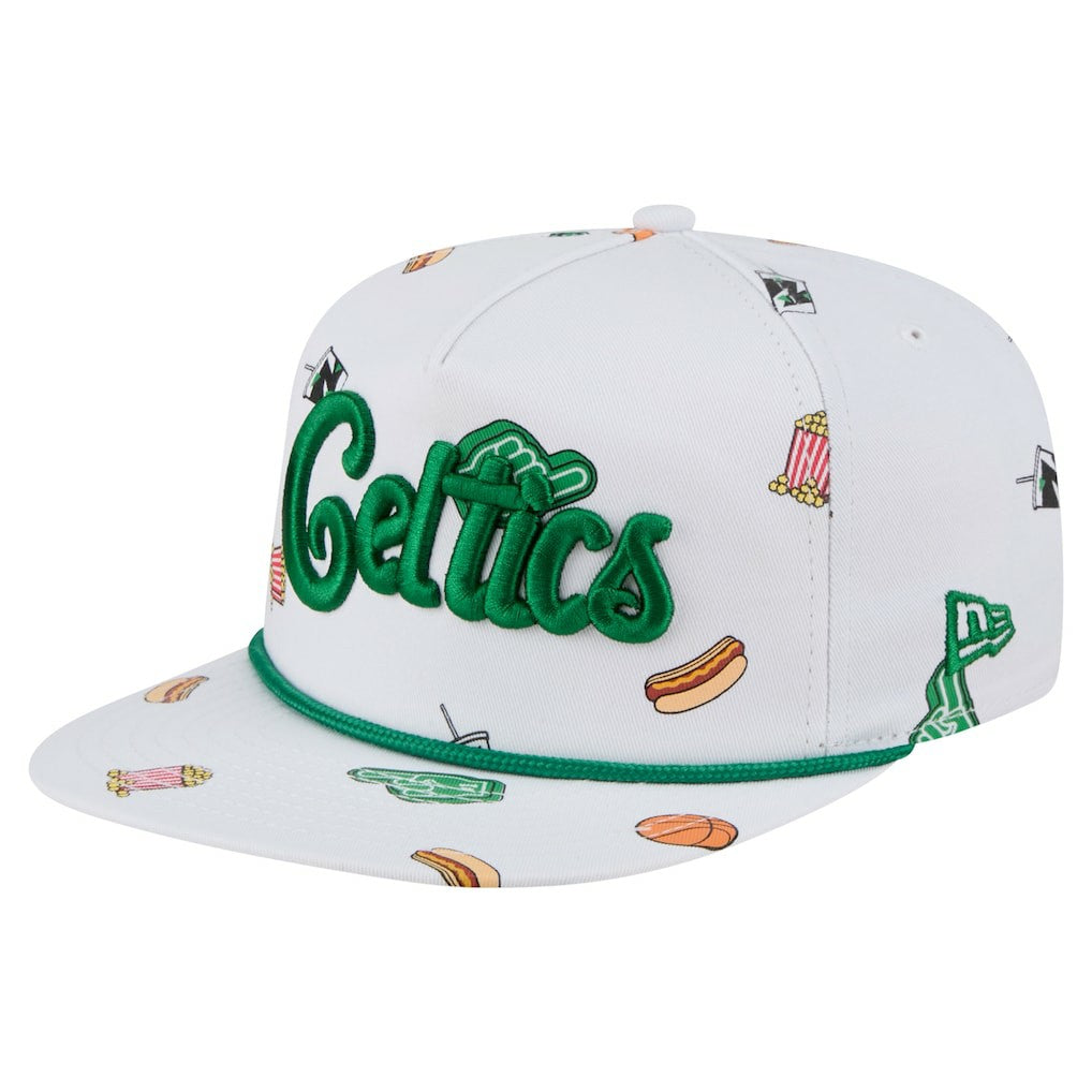 Boston Celtics Team Cheer Rope 19TWENTY Adjustable Hat White | New Era US