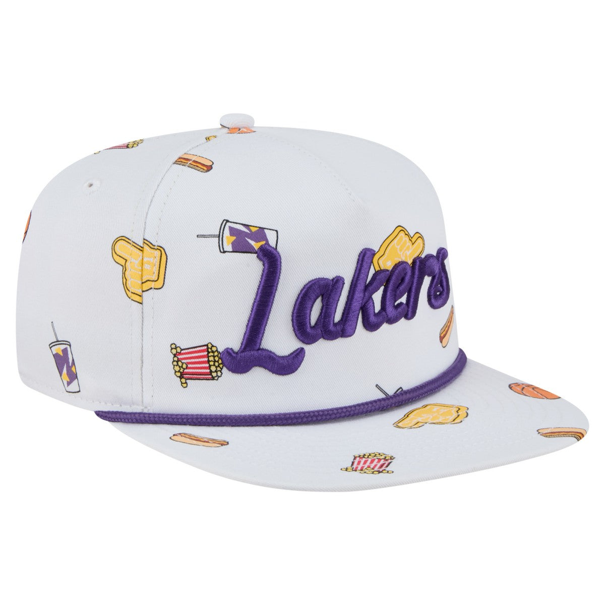 Los Angeles Lakers Team Cheer Rope 19TWENTY Adjustable Hat White | New Era for sale