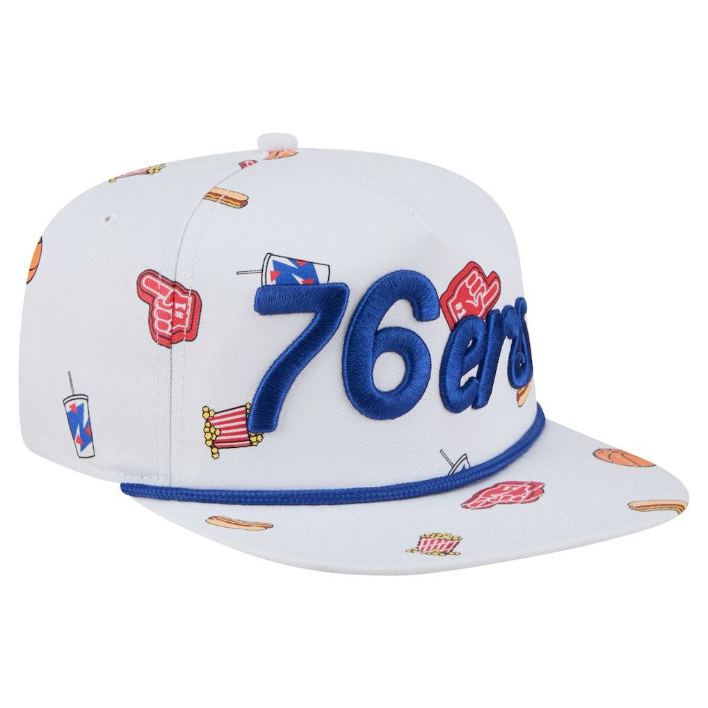 Philadelphia 76ers Team Cheer Rope 19TWENTY Adjustable Hat White | New Era for sale