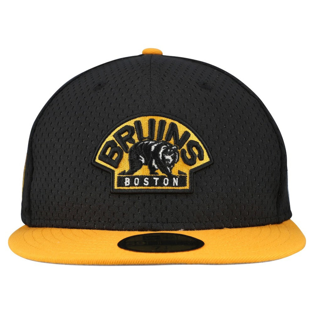 Boston Bruins New Era Mesh Crown Two-Tone 59FIFTY Fitted Hat - Black/Gold - NHL 202989687