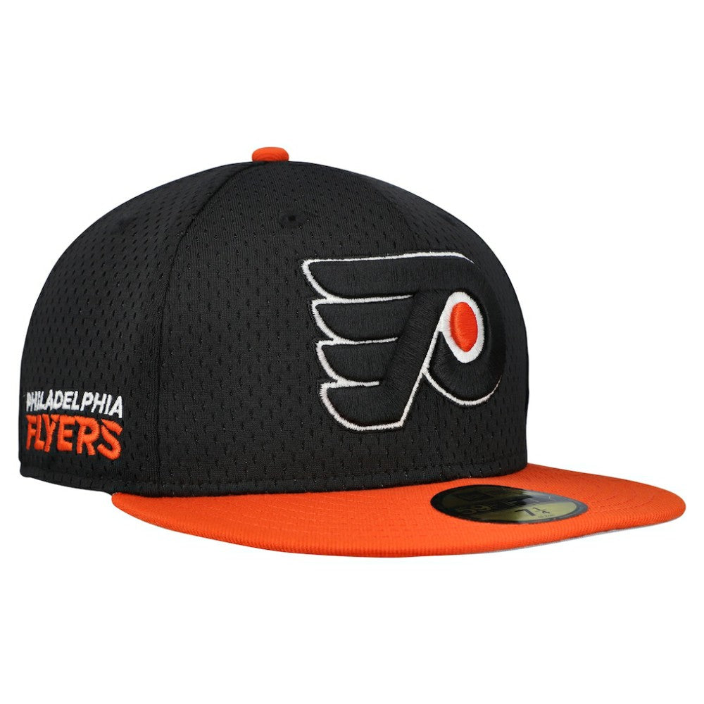 Philadelphia Flyers New Era Mesh Crown Two-Tone 59FIFTY Fitted Hat - Black/Orange - NHL 202989688