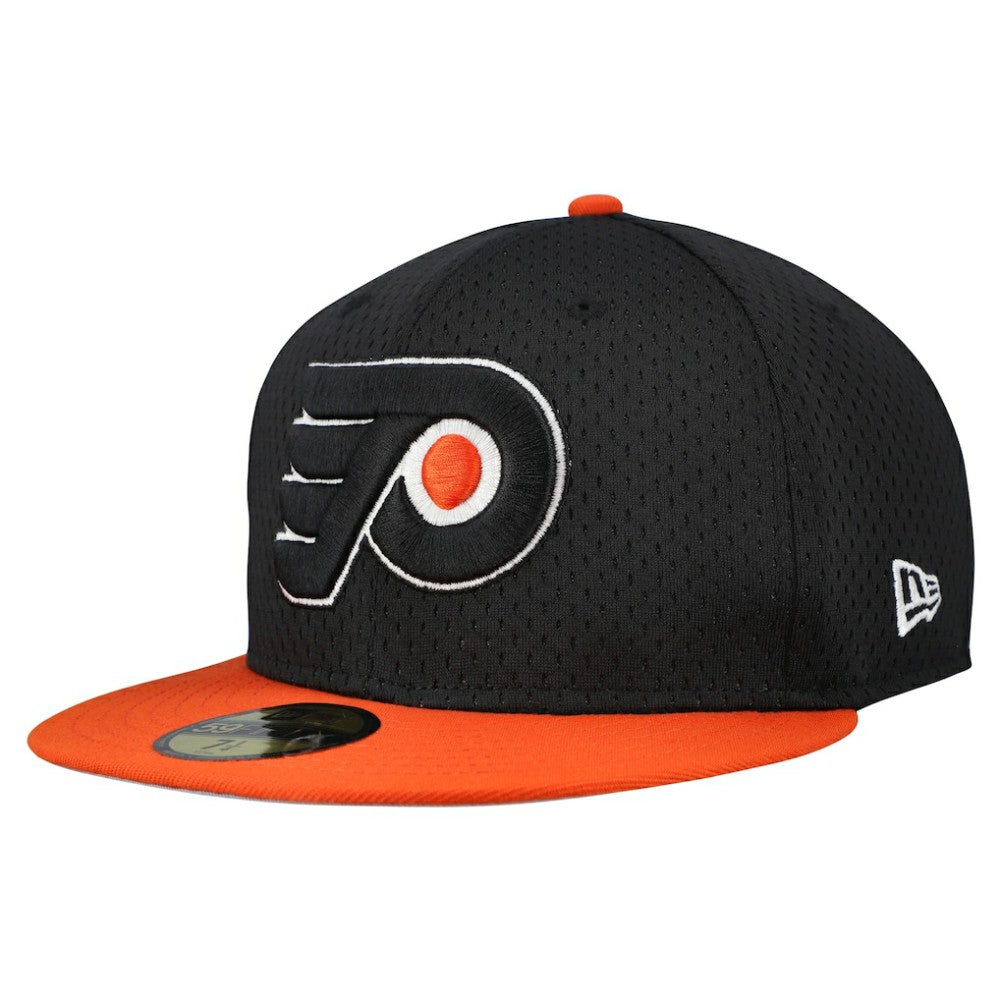 Philadelphia Flyers New Era Mesh Crown Two-Tone 59FIFTY Fitted Hat - Black/Orange - NHL 202989688