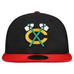 Chicago Blackhawks New Era Mesh Crown Two-Tone 59FIFTY Fitted Hat - Black/Red - NHL 202989689