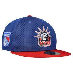 New York Rangers New Era Mesh Crown Two-Tone 59FIFTY Fitted Hat - Blue/Red - NHL 202989691