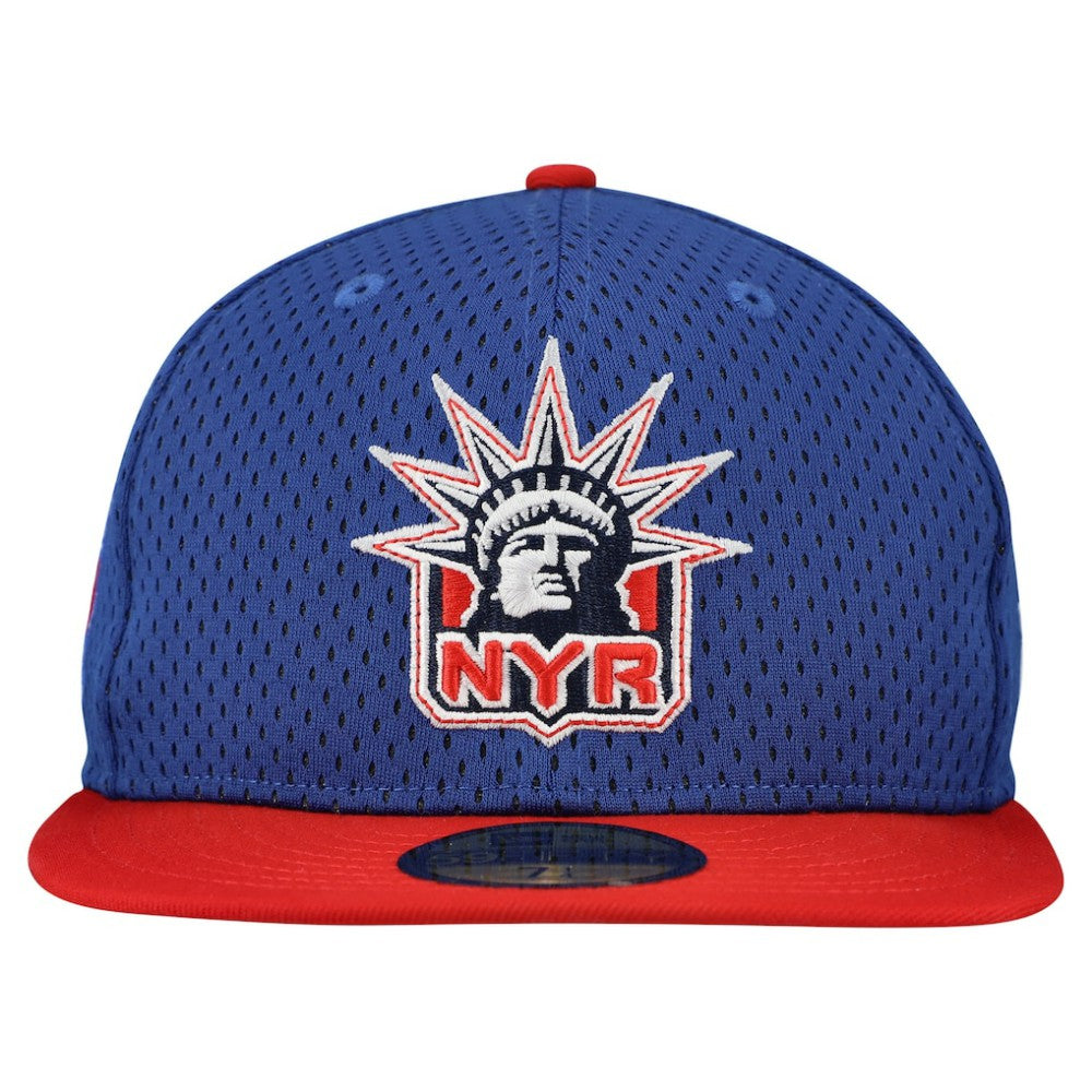 New York Rangers New Era Mesh Crown Two-Tone 59FIFTY Fitted Hat - Blue/Red - NHL 202989691
