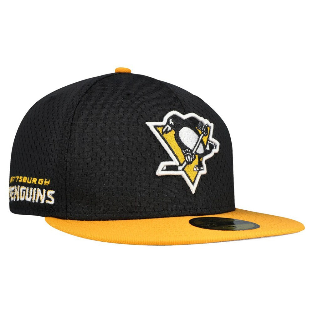 Pittsburgh Penguins New Era Mesh Crown Two-Tone 59FIFTY Fitted Hat - Black/Gold - NHL 202989692