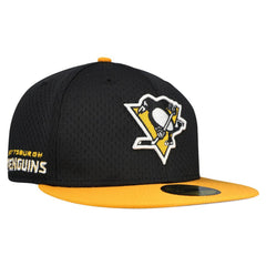 Pittsburgh Penguins New Era Mesh Crown Two-Tone 59FIFTY Fitted Hat - Black/Gold - NHL 202989692
