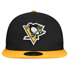 Pittsburgh Penguins New Era Mesh Crown Two-Tone 59FIFTY Fitted Hat - Black/Gold - NHL 202989692