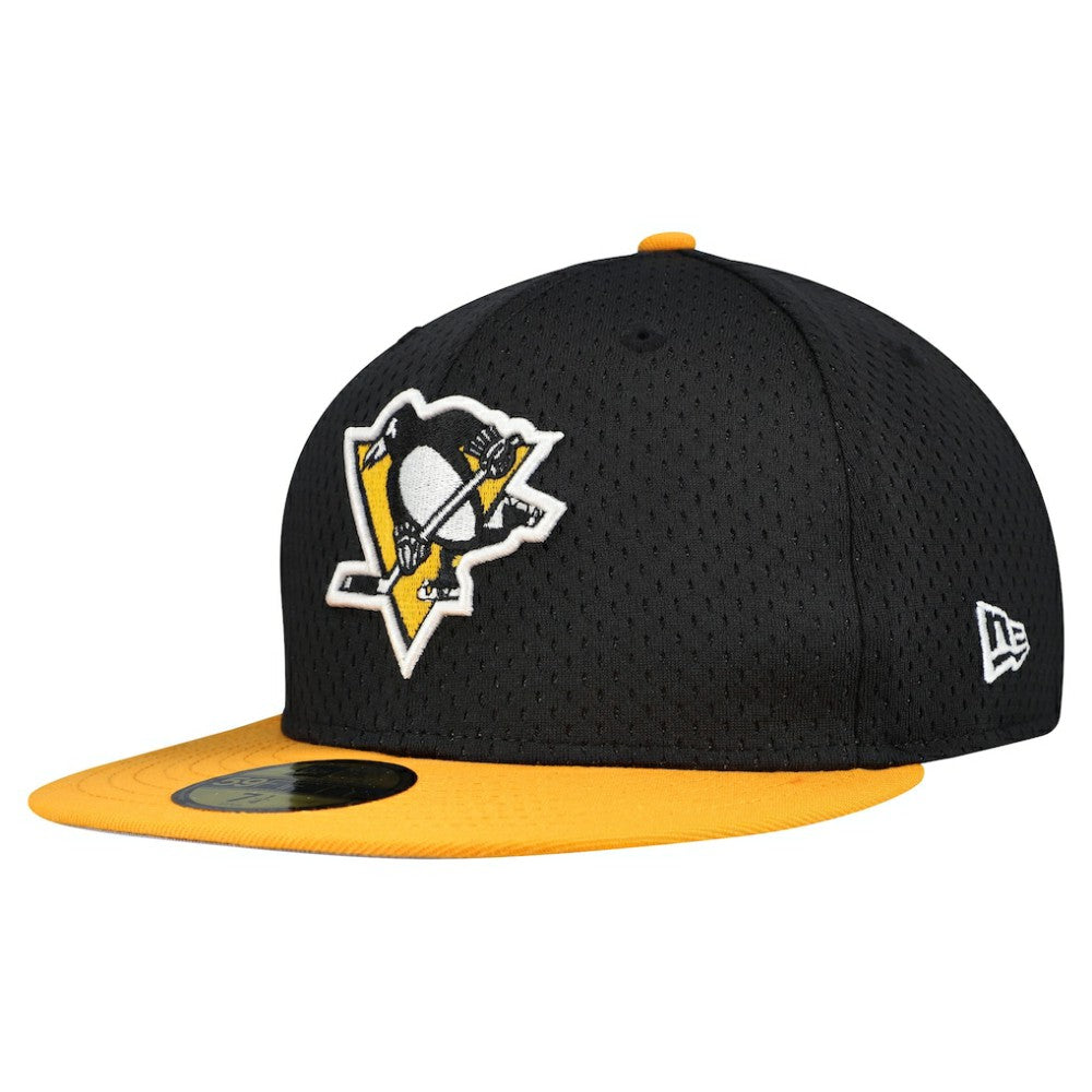 Pittsburgh Penguins New Era Mesh Crown Two-Tone 59FIFTY Fitted Hat - Black/Gold - NHL 202989692