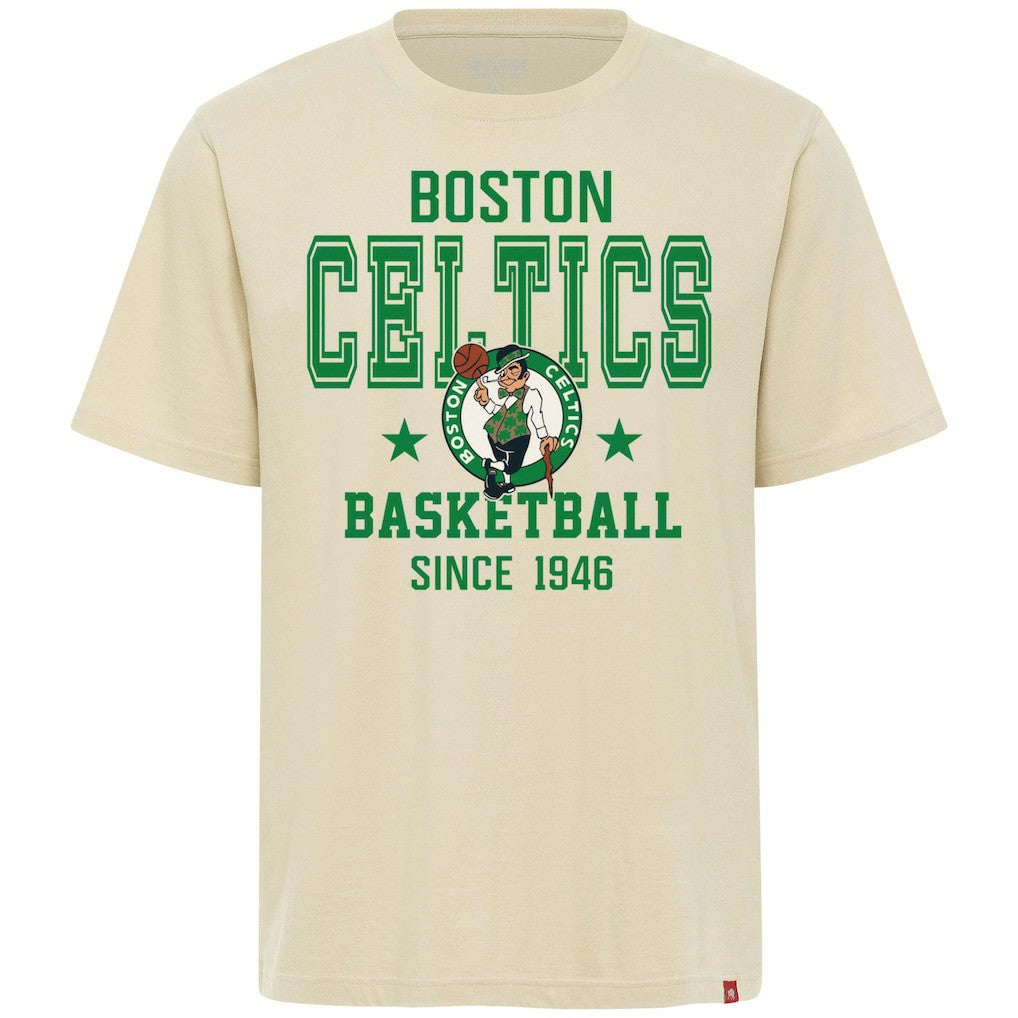 Boston Celtics Sportiqe Unisex Duke Premium T-Shirt Cream