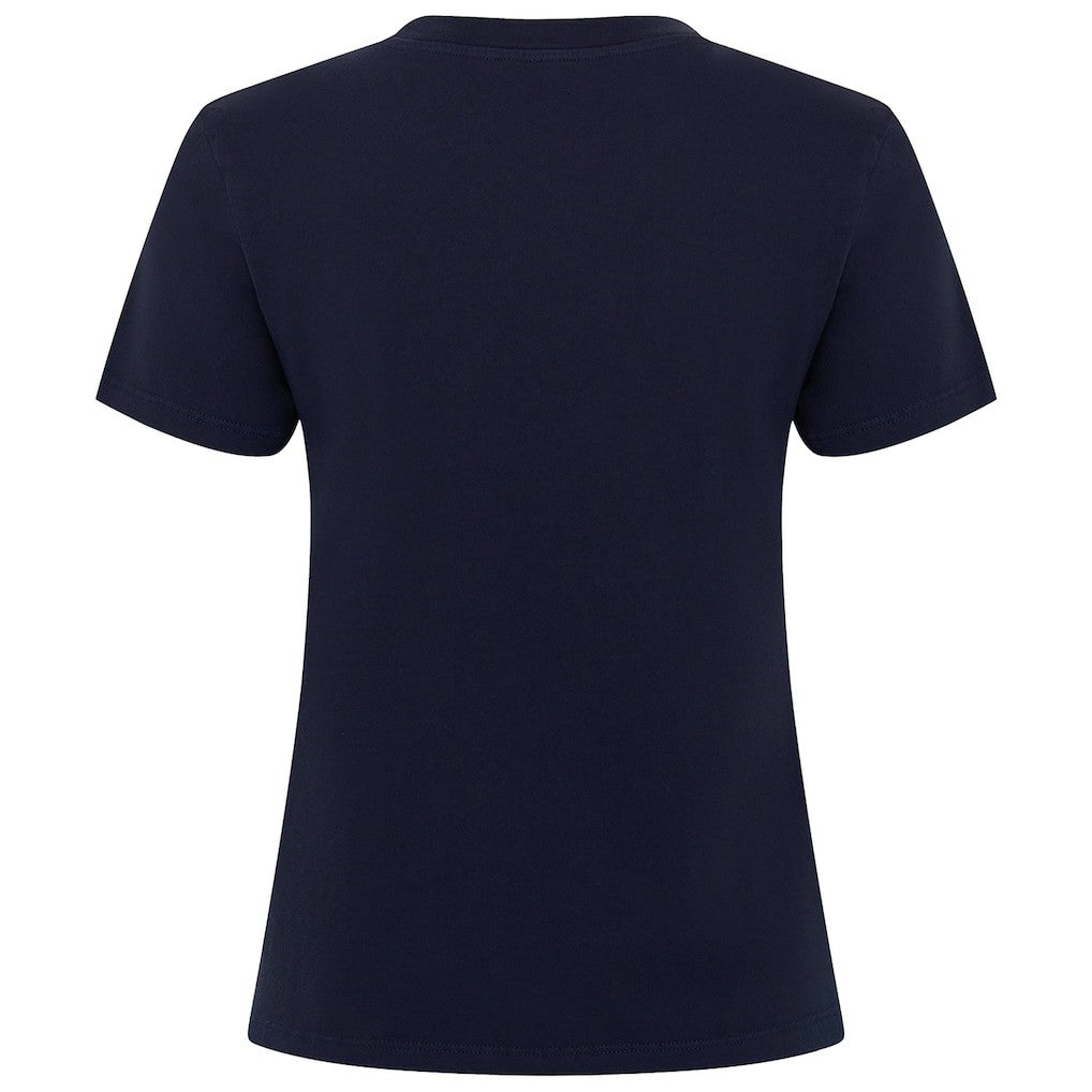 New York Knicks Sportiqe Women's Arcadia Boxy T-Shirt Navy