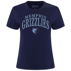 Memphis Grizzlies Sportiqe Women's Arcadia Boxy T-Shirt Navy
