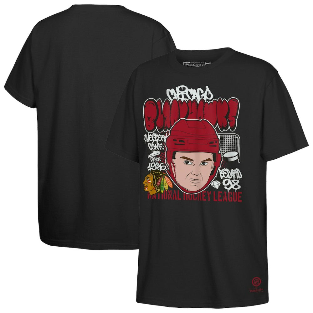 Connor Bedard Chicago Blackhawks Mitchell & Ness Youth Caricature T-Shirt - Black - NHL 202995905