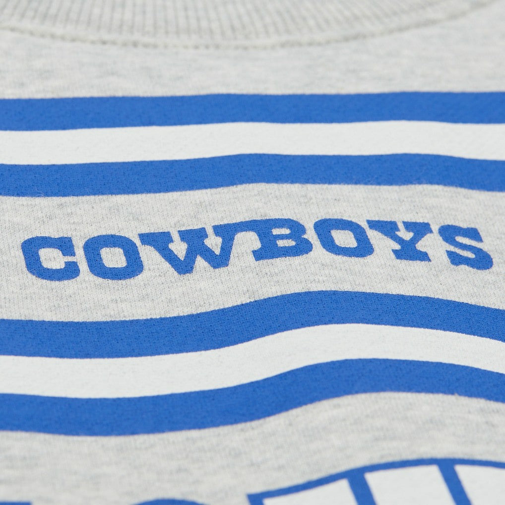 Mitchell & Ness Dallas Cowboys All Over Print Retro Fleece Sweatshirt Heather Gray