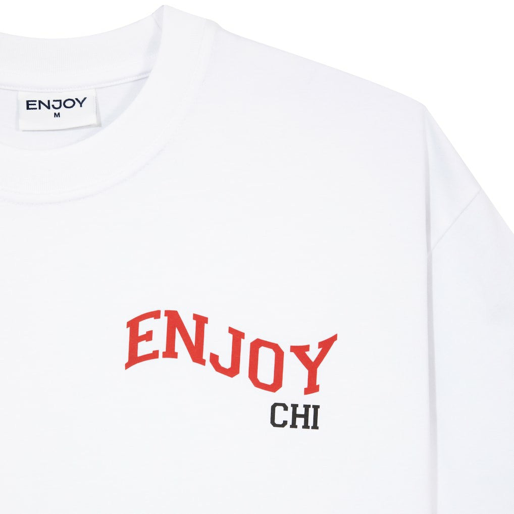 Enjoy Basketball x Chicago Bulls Unisex Hoop Enthusiast Capsule Collection T-Shirt - White