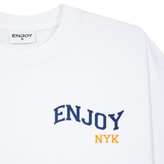 Enjoy Basketball x New York Knicks Unisex Hoop Enthusiast Capsule Collection T-Shirt - White