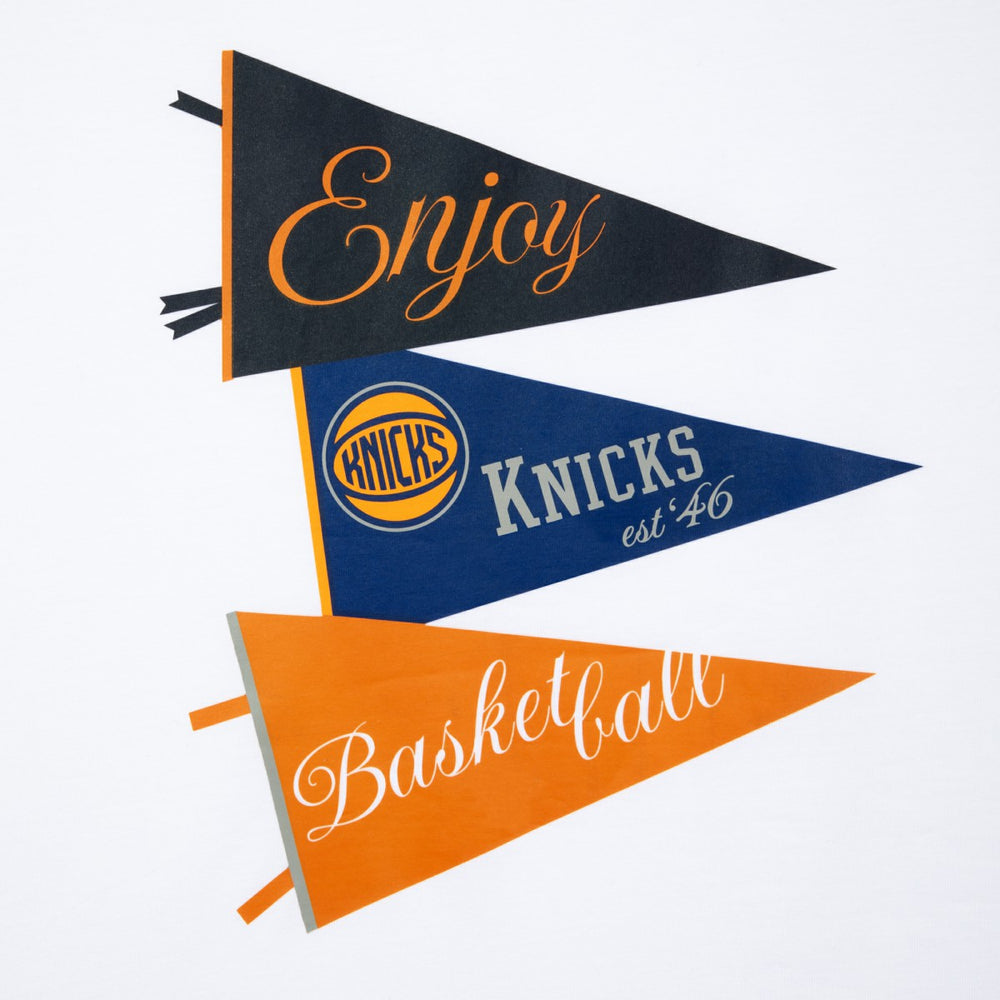 Enjoy Basketball x New York Knicks Unisex Hoop Enthusiast Capsule Collection T-Shirt - White