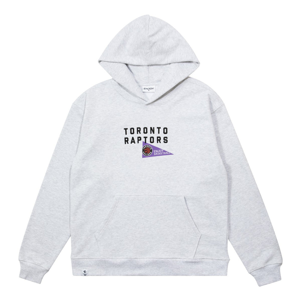 Enjoy Basketball x Toronto Raptors Unisex Hoop Enthusiast Capsule Collection Pullover Hoodie - Heather Gray