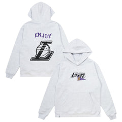Enjoy Basketball x Los Angeles Lakers Unisex Hoop Enthusiast Capsule Collection Pullover Hoodie - Heather Gray