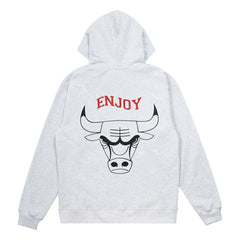 Enjoy Basketball x Chicago Bulls Unisex Hoop Enthusiast Capsule Collection Pullover Hoodie - Heather Gray