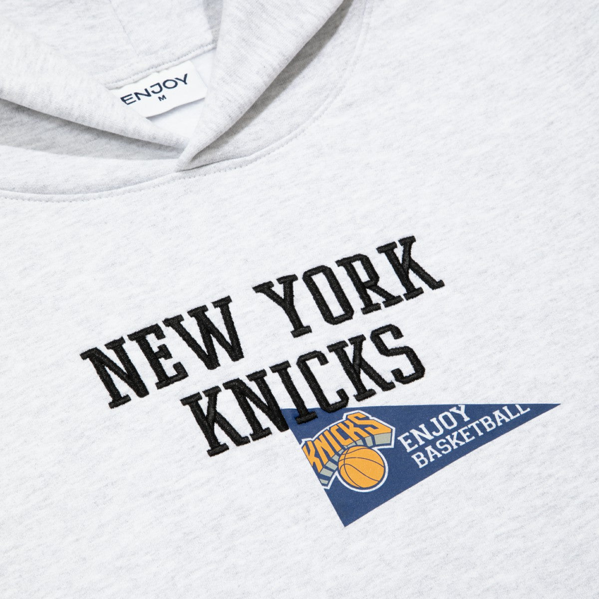 Enjoy Basketball x New York Knicks Unisex Hoop Enthusiast Capsule Collection Pullover Hoodie - Heather Gray