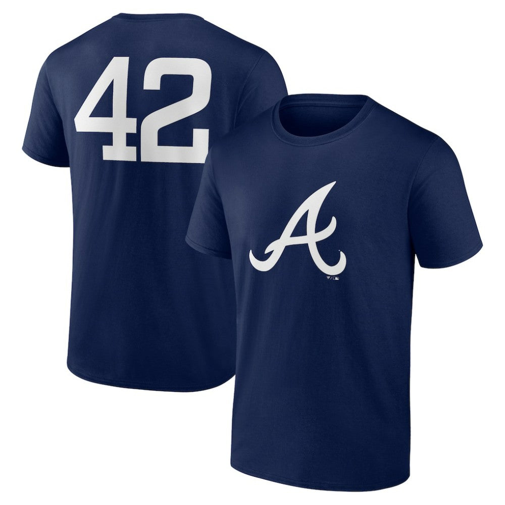 Atlanta Braves Jackie Robinson Day Name & Number T-Shirt - Navy - MLB Online
