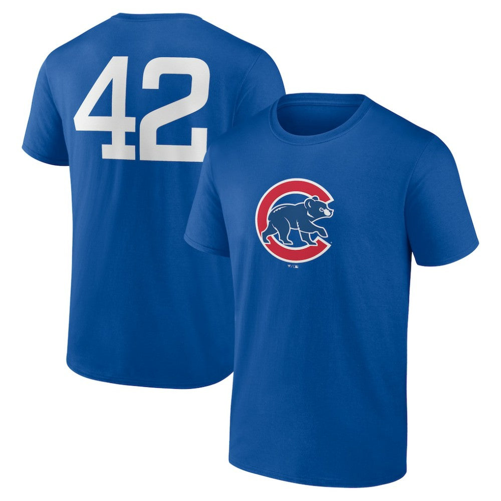 Chicago Cubs Jackie Robinson Day Name & Number T-Shirt - Royal - MLB Online