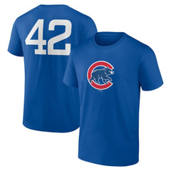 Chicago Cubs Jackie Robinson Day Name & Number T-Shirt - Royal - MLB Online