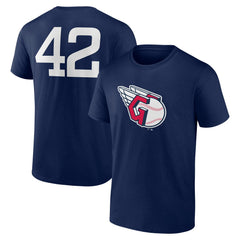 Cleveland Guardians Jackie Robinson Day Name & Number T-Shirt - Navy - MLB on Sale
