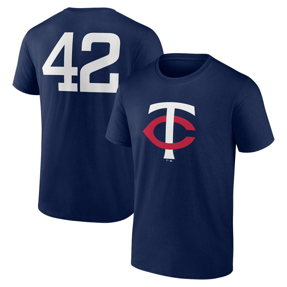 Minnesota Twins Jackie Robinson Day Name & Number T-Shirt - Navy - MLB Discount