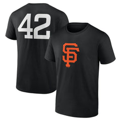 San Francisco Giants Jackie Robinson Day Name & Number T-Shirt - Black - MLB Lifestyle