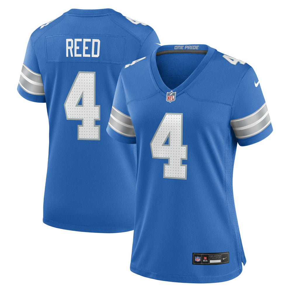 Nike D.J. Reed Detroit Lions Women's Team Game Jersey Blue