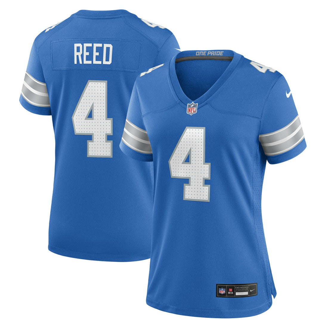 Nike D.J. Reed Detroit Lions Women's Team Game Jersey Blue