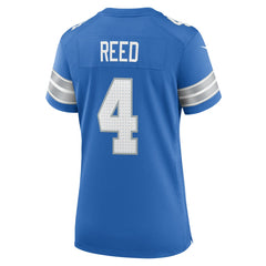 Nike D.J. Reed Detroit Lions Women's Team Game Jersey Blue