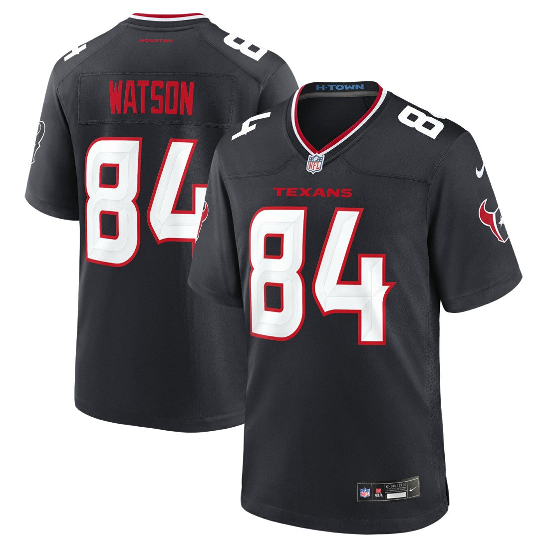 Nike Justin Watson Houston Texans Team Game Jersey Navy