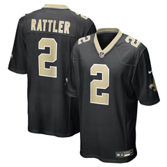 Nike Spencer Rattler New Orleans Saints Team Game Jersey Black