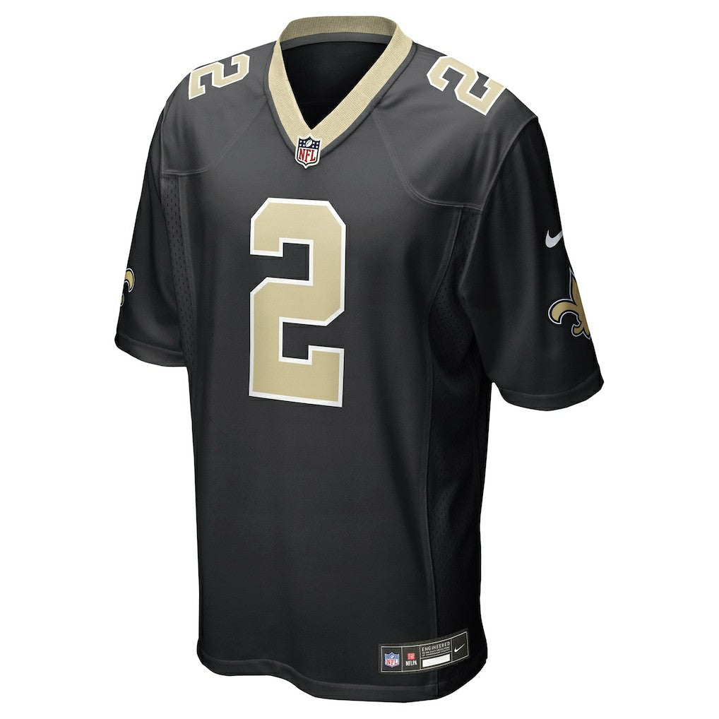 Nike Spencer Rattler New Orleans Saints Team Game Jersey Black