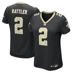 Nike Spencer Rattler New Orleans Saints Women's Team Game Jersey Black