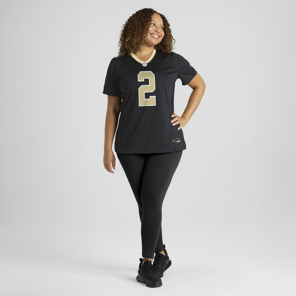 Nike Spencer Rattler New Orleans Saints Women's Team Game Jersey Black