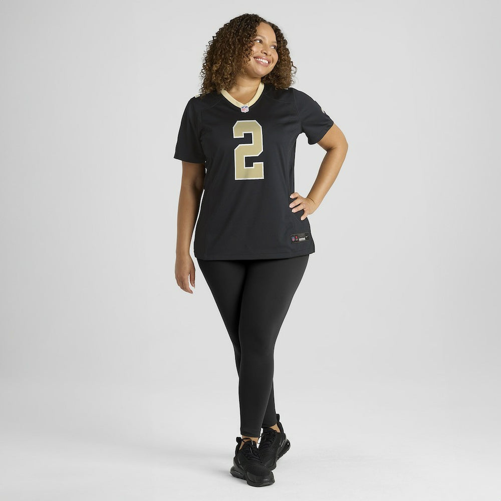 Nike Spencer Rattler New Orleans Saints Women's Team Game Jersey Black