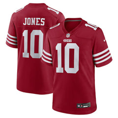Nike Mac Jones San Francisco 49ers Team Game Jersey Scarlet