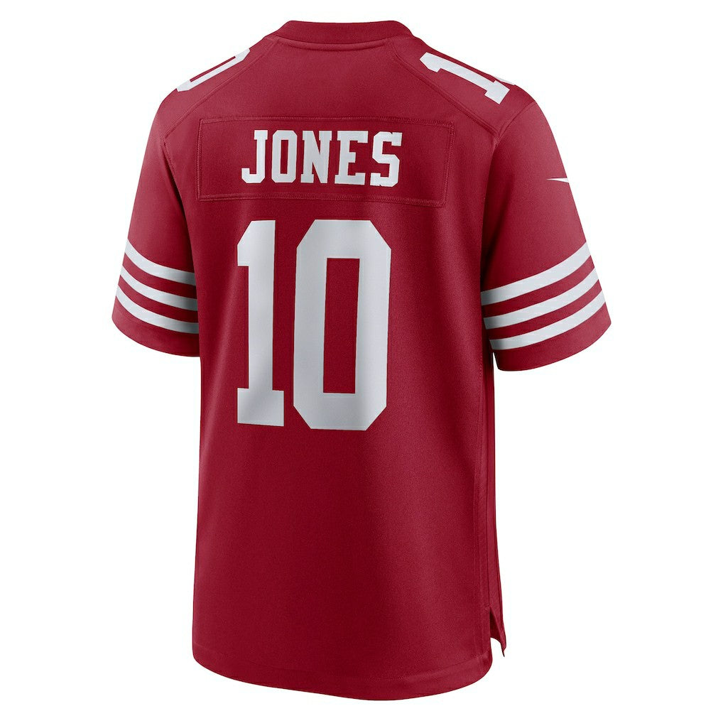 Nike Mac Jones San Francisco 49ers Team Game Jersey Scarlet