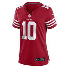 Nike Mac Jones San Francisco 49ers Women's Team Game Jersey Scarlet