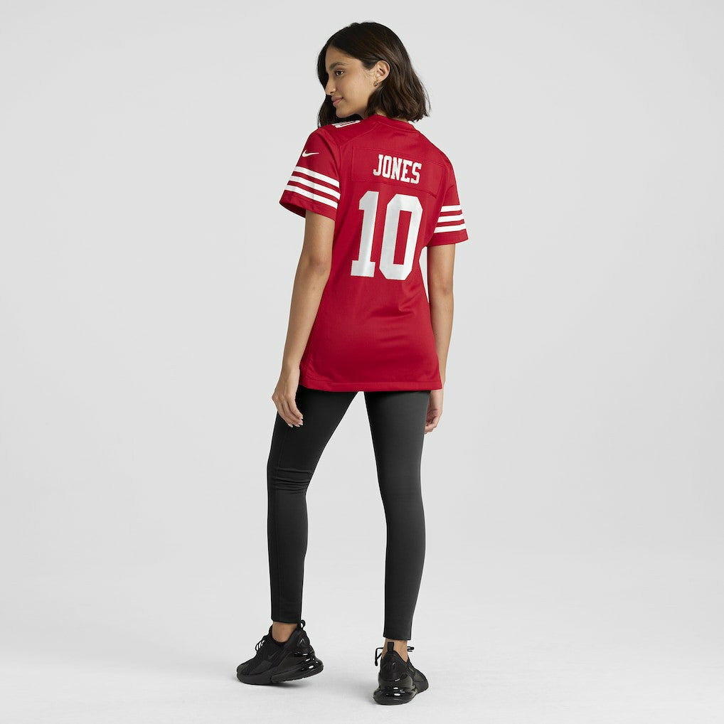 Nike Mac Jones San Francisco 49ers Women's Team Game Jersey Scarlet