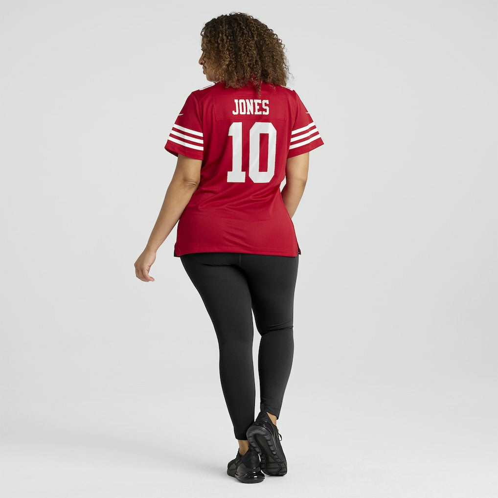 Nike Mac Jones San Francisco 49ers Women's Team Game Jersey Scarlet
