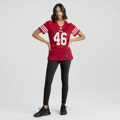 Nike Jon Weeks San Francisco 49ers Women's Team Game Jersey Scarlet