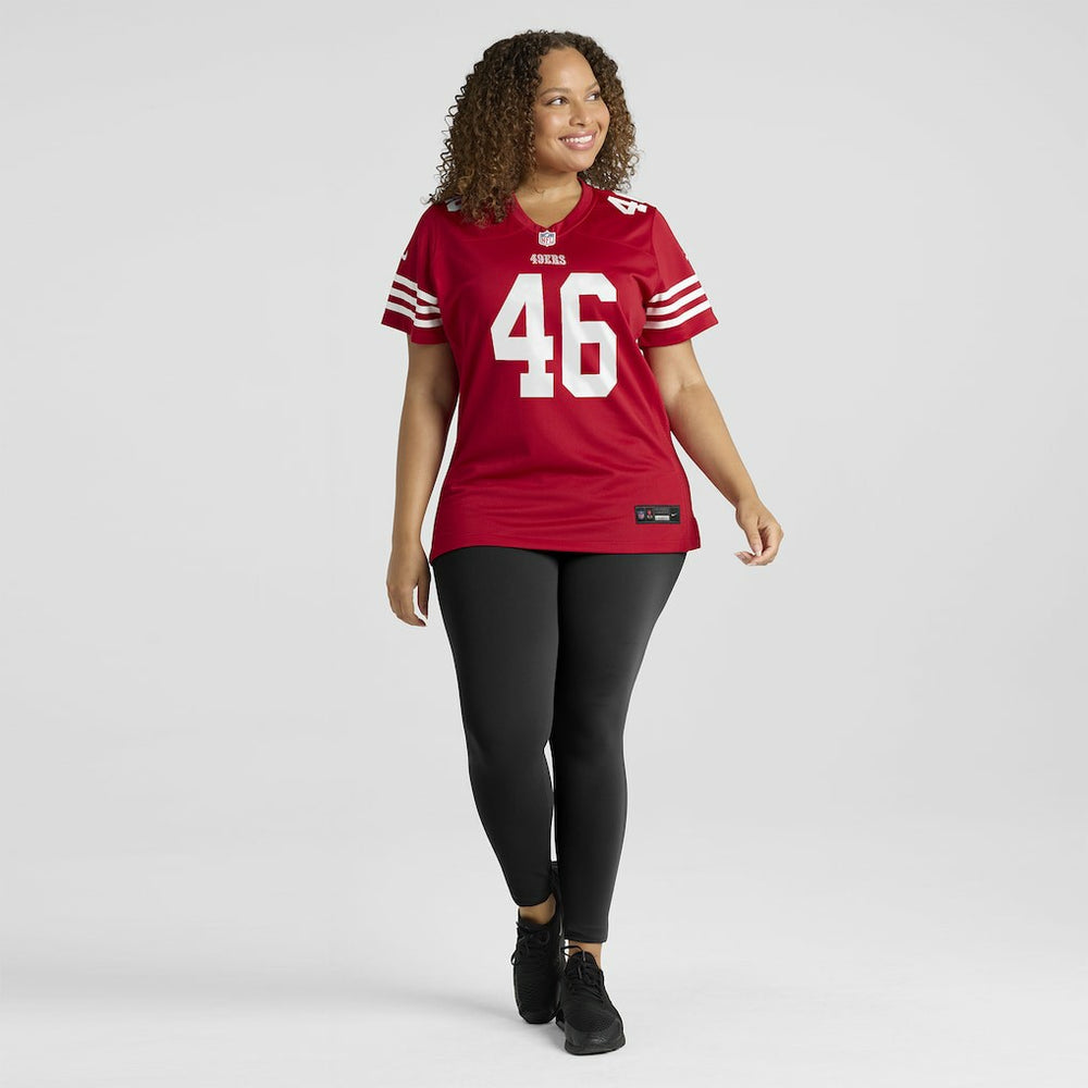 Nike Jon Weeks San Francisco 49ers Women's Team Game Jersey Scarlet