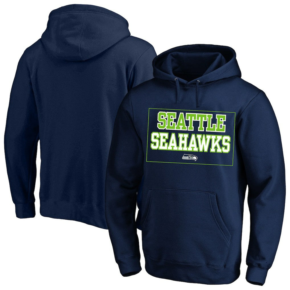 Fanatics Seattle Seahawks Big & Tall Fleece Hoodie College Navy
