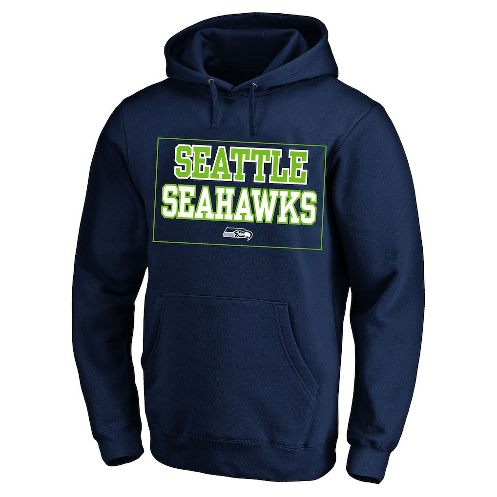 Fanatics Seattle Seahawks Big & Tall Fleece Hoodie College Navy