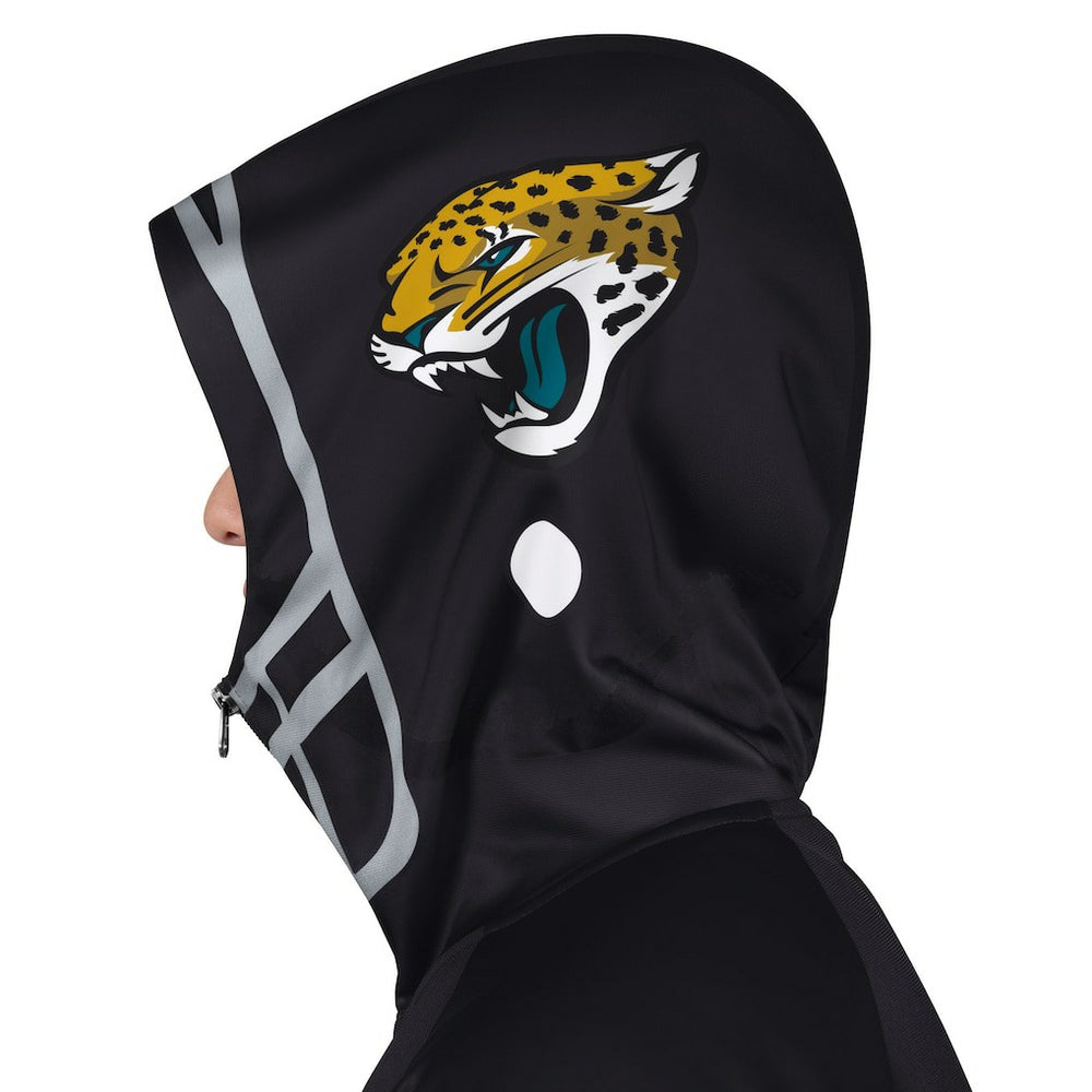 Jacksonville Jaguars Pro Player Helmet Full-Zip Hooded Track Jacket Black/Teal